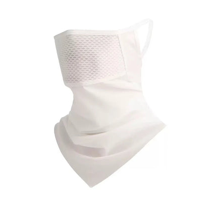 Fishing Sun Protection Face Mask Breathable Summer Cooling Unisex Neck Gaiter Ear-Hanging Triangle Scarf Cycling Face Cover
