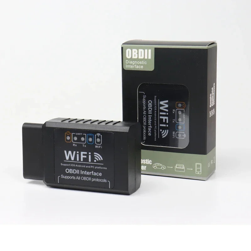 Popular ELM327 WiFi OBD2 Diagnostic Scanner V1.5 Car Code Reader Check Engine Fault Detector Tool for Android iOS PC Vehicles