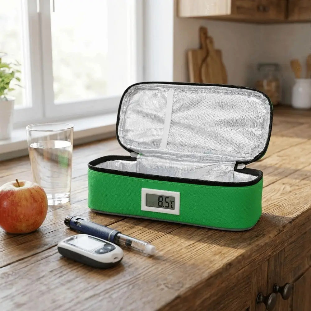 LED Display Insulin Cooling Storage Case