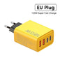 4 Ports USB C PD Charger Quick Charge 3.0 Type C USB Phone Chargers Fast Charging Adapter For iPhone 16 15 Samsung Xiaomi Huawei