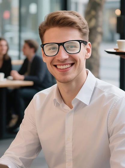 AI Intelligent Translation Smart Glasses with Bluetooth Audio and Polarized Lenses