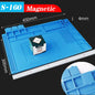 Soldering Station Mat Silicone Work Mat Heat Resistant 932°F Anti-Static Magnetic Mat for Electronic Phone Laptop Watch Repair