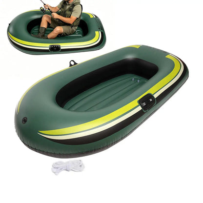 Inflatable Boat for Adults, Thickened Non-Slip Leakproof Blow Up Raft for Water Fun, Pool Lake River Beach Outdoor Summer