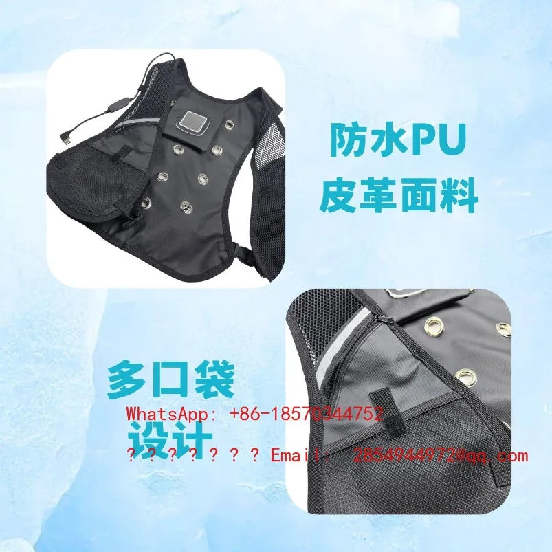 Summer Protective Clothing Cooling Heatstroke Vest Semiconductor Cooling Outdoor Cycling Mountaineering Fishing Heatstroke