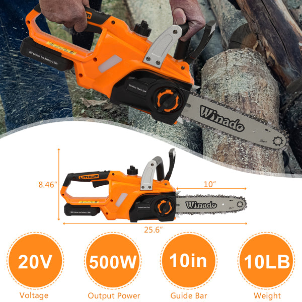 Winado 20v Lithium Cordless Chainsaw