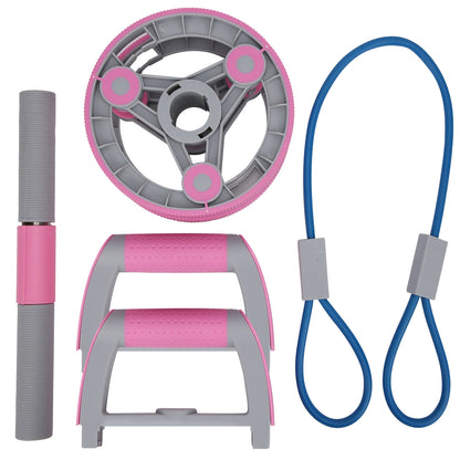 Multi-functional Abdominal Wheel Pull Strap Gym Fitness Training Set