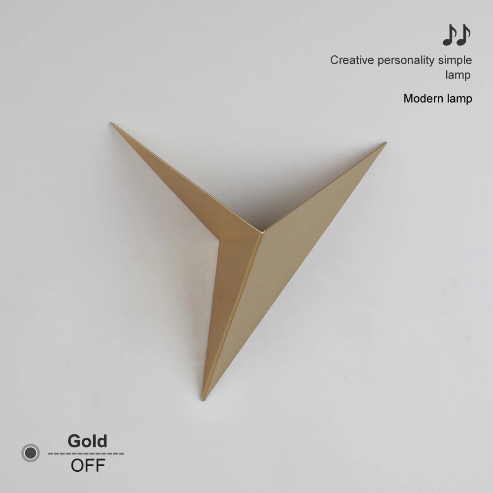 Wall Lamp Modern Minimalist Triangle Shape