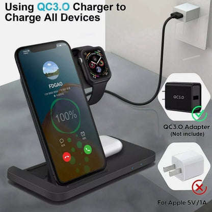 Ninja Dragons 3-in-1 Wireless Foldable Charging Station