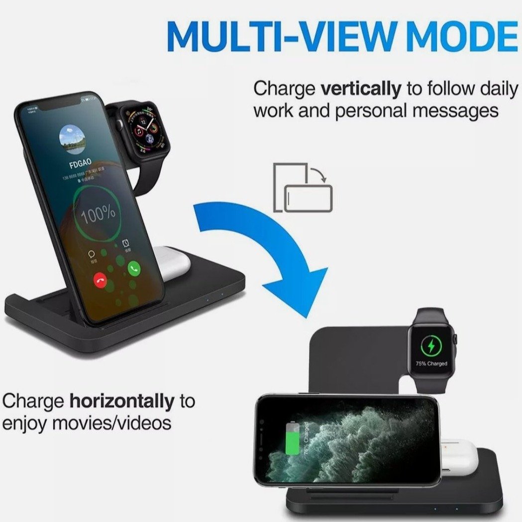 Ninja Dragons 3-in-1 Wireless Foldable Charging Station