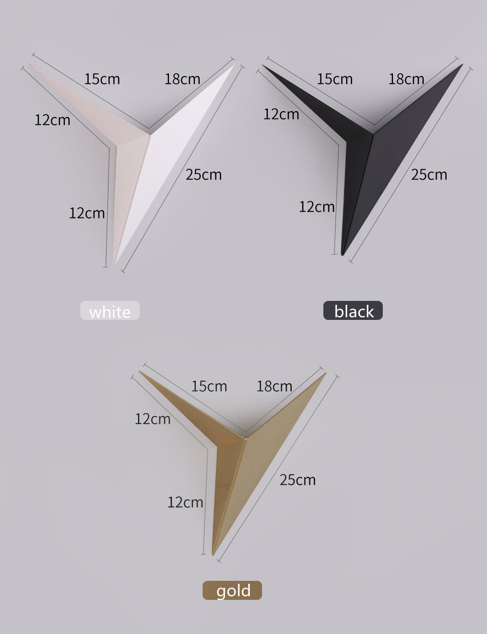 Wall Lamp Modern Minimalist Triangle Shape