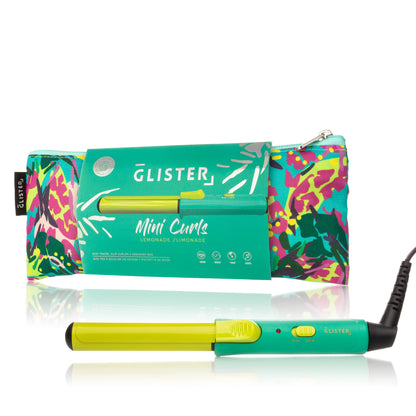 Glister "Mini Curls" Travel Clip Curler with Carrying Pouch