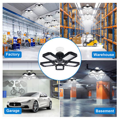 100W LED Garage Light - 12000LM 6500K