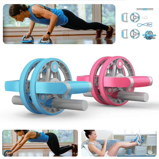 Multi-functional Abdominal Wheel Pull Strap Gym Fitness Training Set