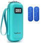 Waterproof Insulin Cooler Daily Travel Case with 2 Ice Pack With Thermometer Display Diabetic Cooler Medication Refrigerated Bag