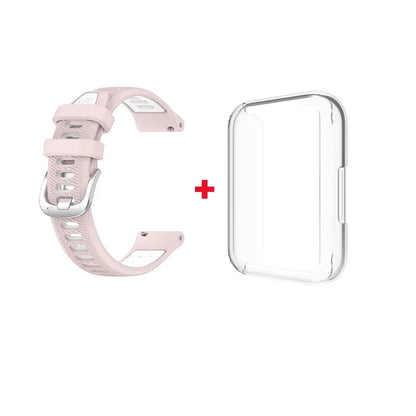 Sport Run Silicone Strap Band / Transparent Case for Samsung Galaxy Fit 3 Replacement Strap