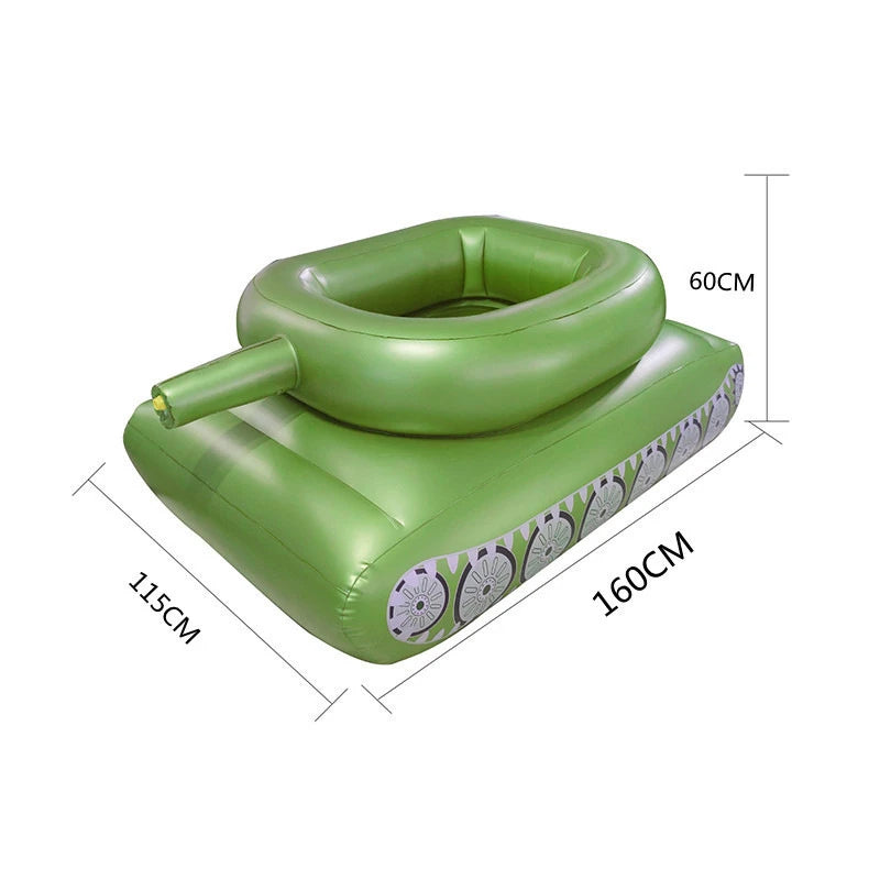 Giant Inflatable Pool Float with Water Gun Summer Floating Ride-On Seat Adult Water Spray Beach Party Game