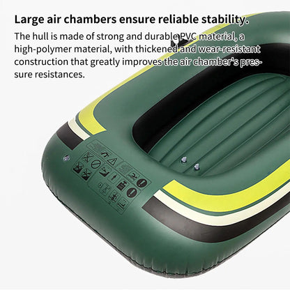 Inflatable Boat for Adults, Thickened Non-Slip Leakproof Blow Up Raft for Water Fun, Pool Lake River Beach Outdoor Summer