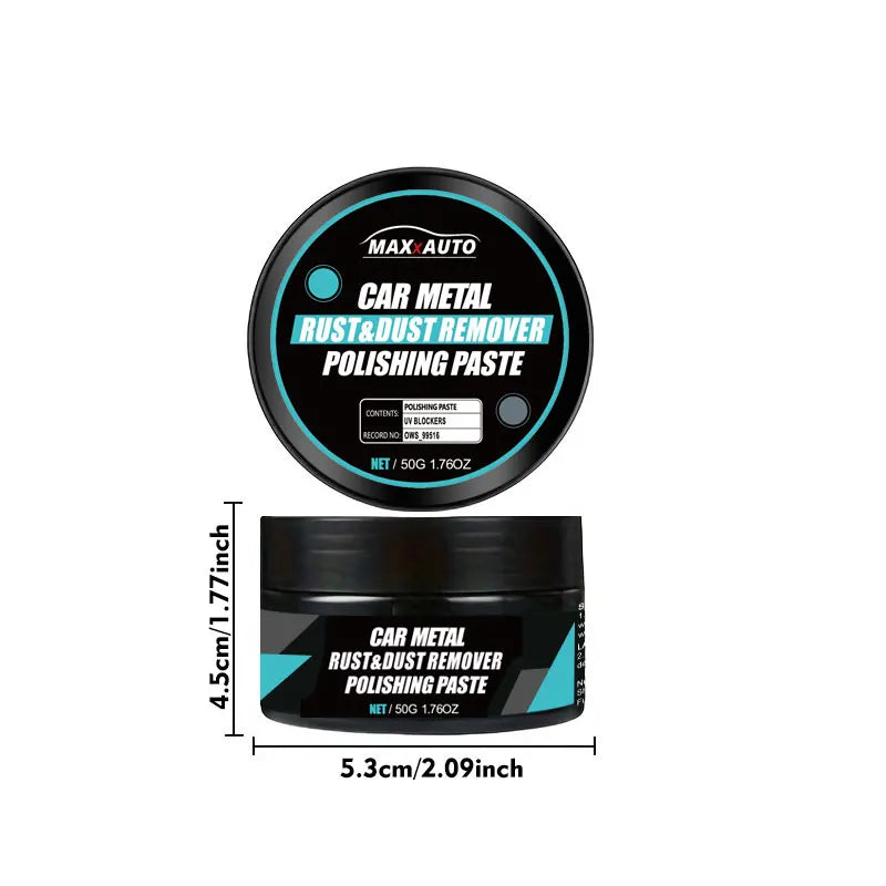 Car Wheel Hub Metal Restorer Gloss Enhancer Clear Rust & Oxidize Renewal Polishing Wax Coating Agent Auto Wheel Scratch Repair