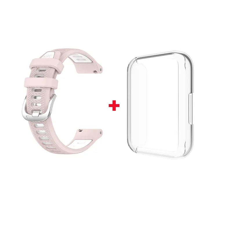 Sport Run Silicone Strap Band / Transparent Case for Samsung Galaxy Fit 3 Replacement Strap