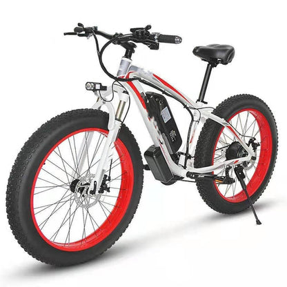Forever™ E-Glide Snow 26 – Electric Mountain Bike (21-Speed, 350W, Fat