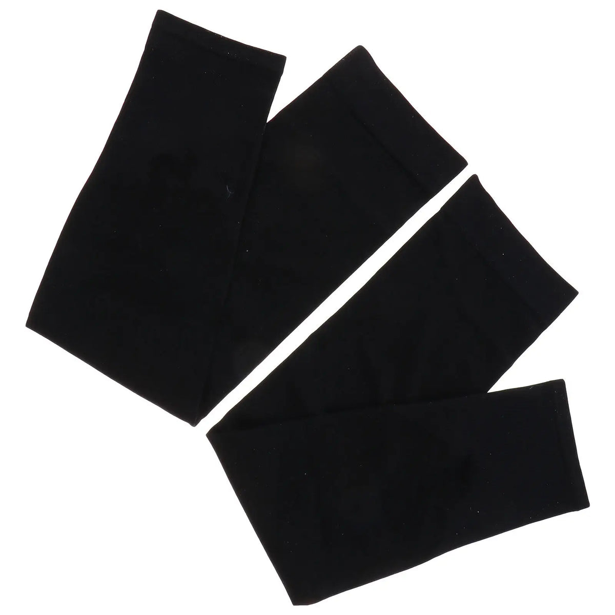 2 Pcs Leg Sleeves for Men UV Protection Legs Kits Arm Cuffs Outdoor Ice Silk Protectors Black Sunscreen Guards Summer