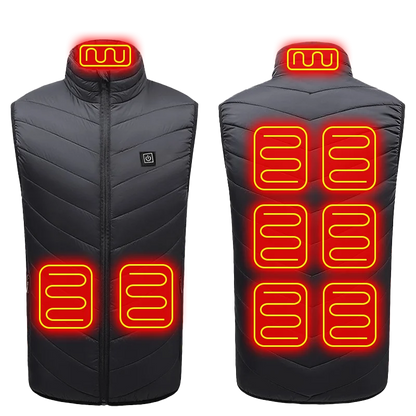 21-Zone USB Heated Vest Graphene Winter Jacket
