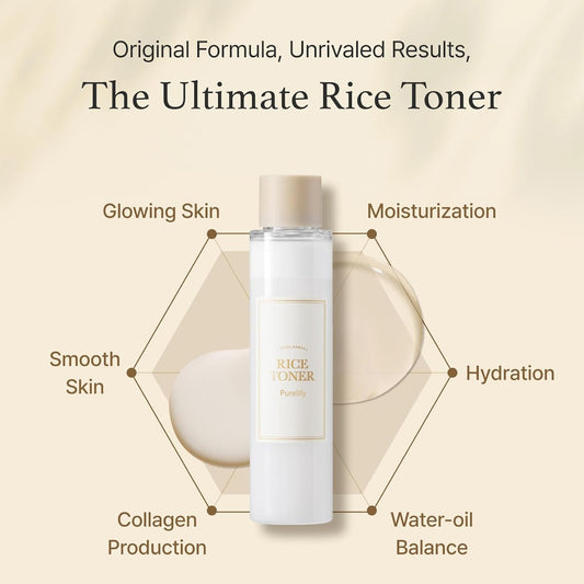 Rice Toner – Milky Korean Toner for Glowing Skin with Niacinamide