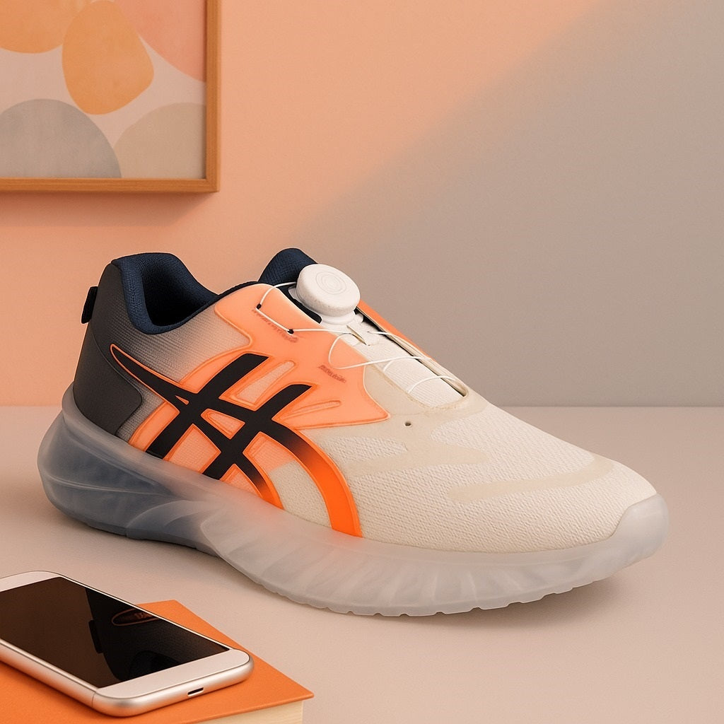 Futuristic  Smart Running Shoe (Orange) (Size 7UK)