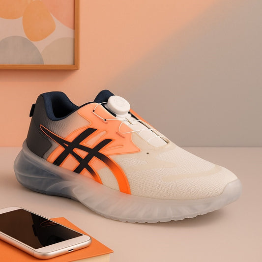 Futuristic  Smart Running Shoe (Orange) (Size 7UK)