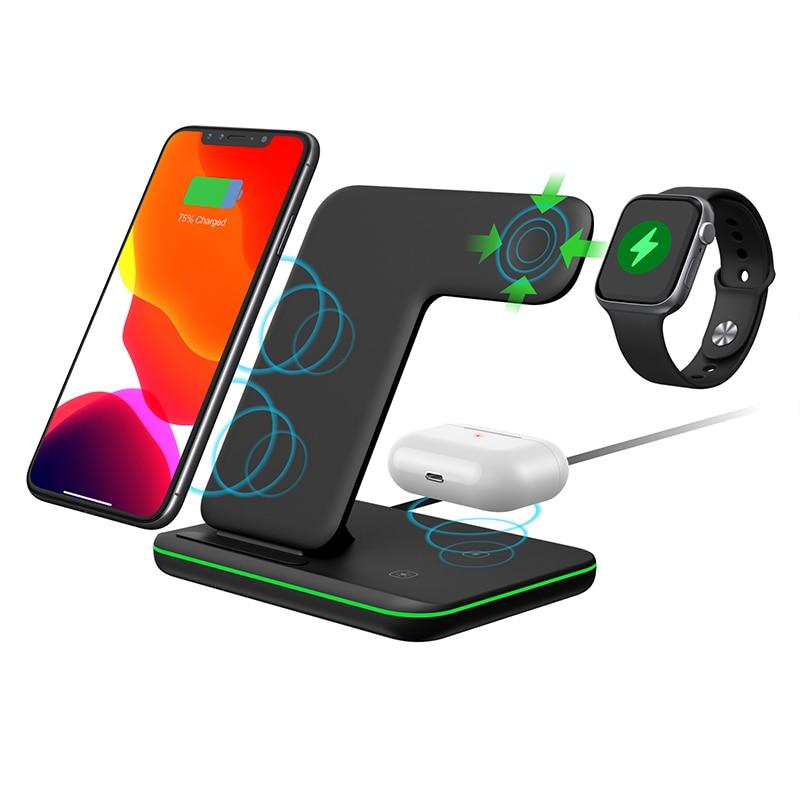 Ninja 15W 3-in-1 Fast Wireless Charging Station for Mobile Phones